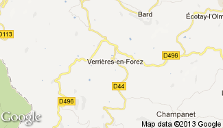 Plan de Verrières-en-Forez