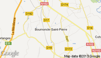 Plan de Bournoncle-Saint-Pierre