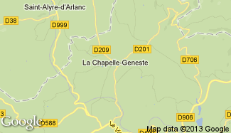 Plan de La Chapelle-Geneste