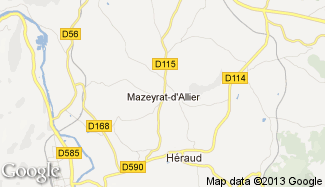 Plan de Mazeyrat-d'Allier