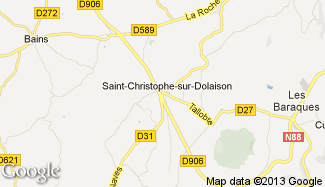 Plan de Saint-Christophe-sur-Dolaison