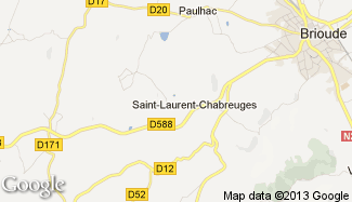 Plan de Saint-Laurent-Chabreuges