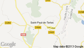 Plan de Saint-Paul-de-Tartas