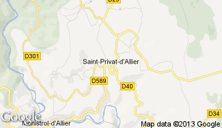 Plan de Saint-Privat-d'Allier