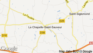 Plan de La Chapelle-Saint-Sauveur