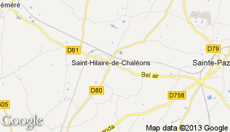 Plan de Saint-Hilaire-de-Chaléons