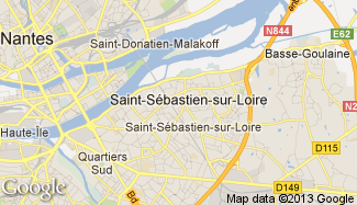 Plan de Saint-Sébastien-sur-Loire