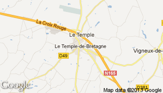 Plan de Le Temple-de-Bretagne