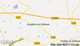 Plan de Auvilliers-en-Gâtinais