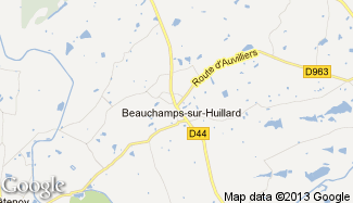 Plan de Beauchamps-sur-Huillard