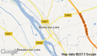 Plan de Bonny-sur-Loire