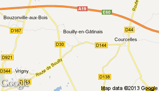 Plan de Bouilly-en-Gâtinais