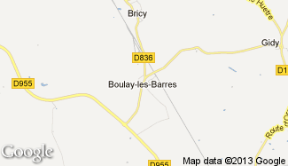 Plan de Boulay-les-Barres