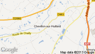 Plan de Chevillon-sur-Huillard