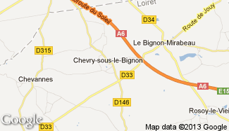 Plan de Chevry-sous-le-Bignon