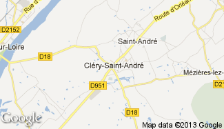 Plan de Cléry-Saint-André