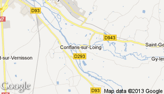 Plan de Conflans-sur-Loing