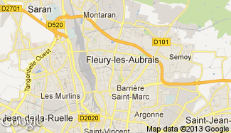 Plan de Fleury-les-Aubrais