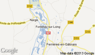 Plan de Fontenay-sur-Loing