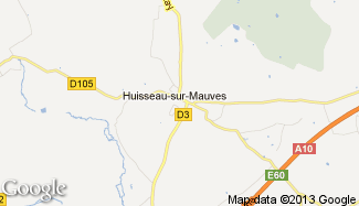 Plan de Huisseau-sur-Mauves