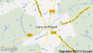 Plan de Ligny-le-Ribault