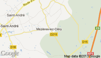 Plan de Mézières-lez-Cléry