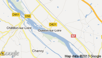 Plan de Ousson-sur-Loire