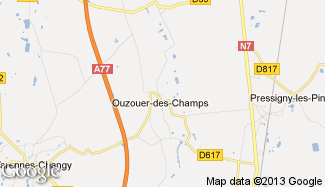 Plan de Ouzouer-des-Champs