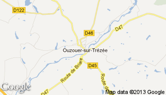 Plan de Ouzouer-sur-Trézée