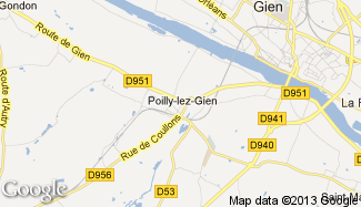 Plan de Poilly-lez-Gien