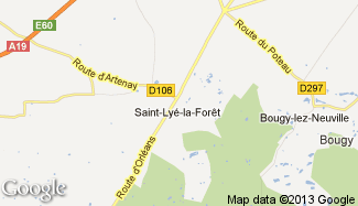 Plan de Saint-Lyé-la-Forêt