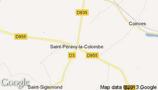 Plan de Saint-Péravy-la-Colombe