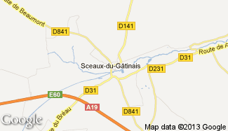 Plan de Sceaux-du-Gâtinais