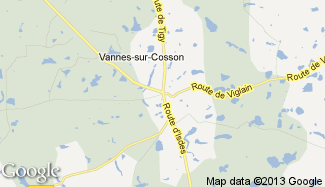 Plan de Vannes-sur-Cosson