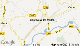 Plan de Saint-Denis-lès-Martel