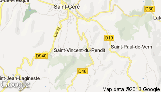Plan de Saint-Vincent-du-Pendit