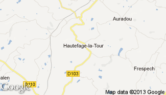 Plan de Hautefage-la-Tour