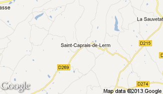 Plan de Saint-Caprais-de-Lerm