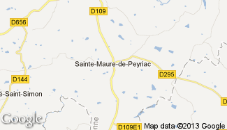 Plan de Sainte-Maure-de-Peyriac