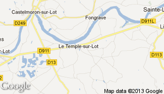 Plan de Le Temple-sur-Lot