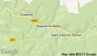 Plan de Bagnols-les-Bains