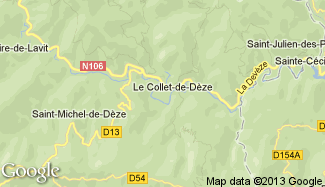 Plan de Le Collet-de-Dèze