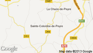 Plan de Sainte-Colombe-de-Peyre