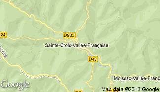 Plan de Sainte-Croix-Vallée-Française