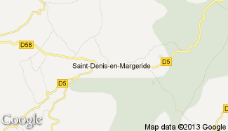 Plan de Saint-Denis-en-Margeride