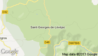 Plan de Saint-Georges-de-Lévéjac