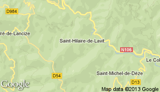 Plan de Saint-Hilaire-de-Lavit