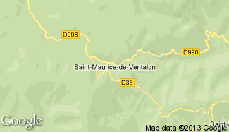 Plan de Saint-Maurice-de-Ventalon