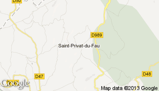 Plan de Saint-Privat-du-Fau