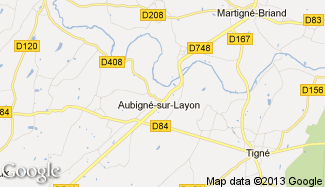 Plan de Aubigné-sur-Layon